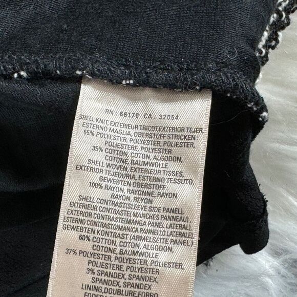 Anthropologie Maeve Black/White Boucle Tweed Poly/Cotton Dress Sz S - Picture 10 of 10